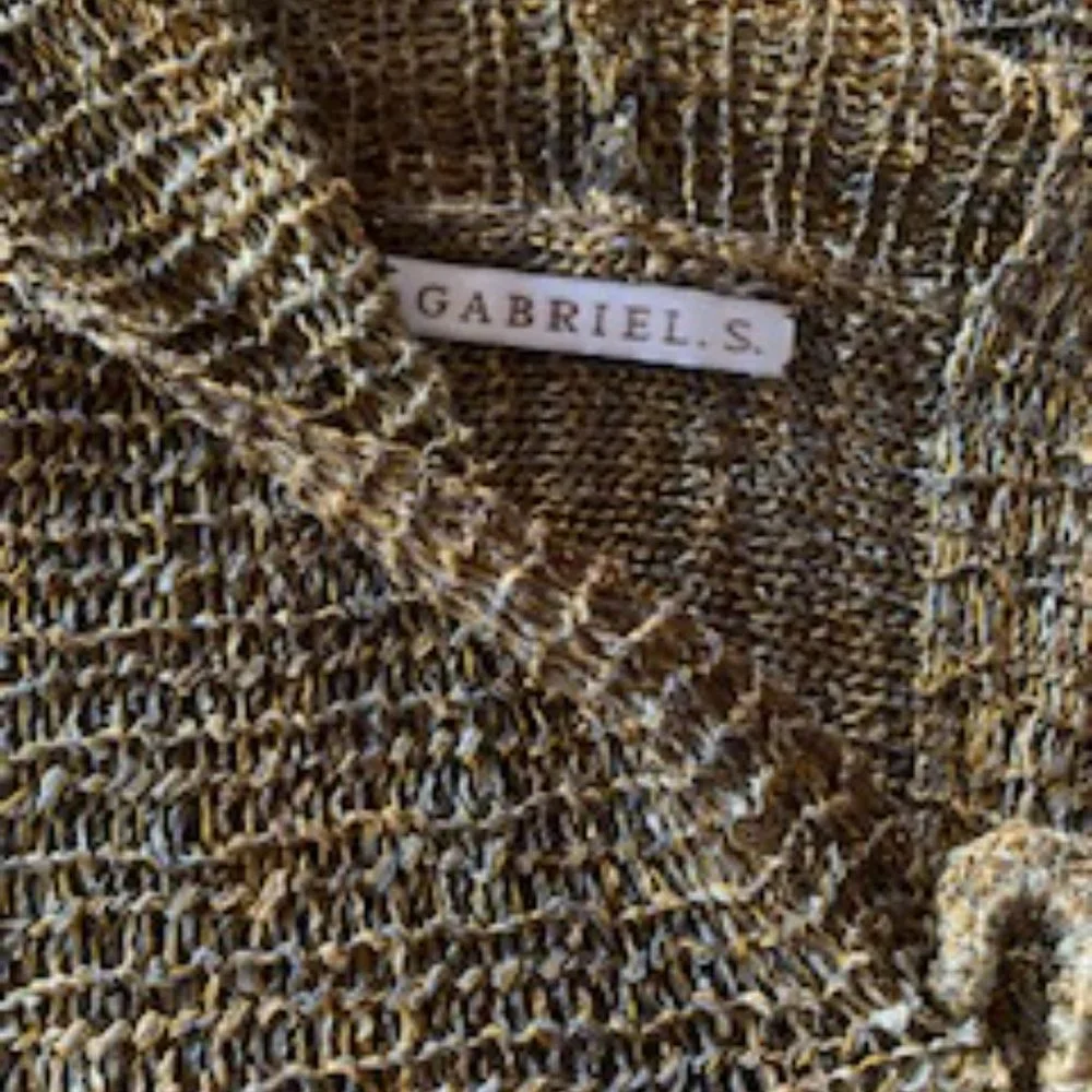 Crocheted Sweater with Pin Closure - Picture 2 of 7